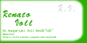 renato voll business card